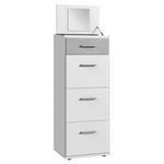 KOMMODE  in 46/121/40 cm  - Alufarben/Schwarz, KONVENTIONELL, Holzwerkstoff/Kunststoff (46/121/40cm) - Carryhome