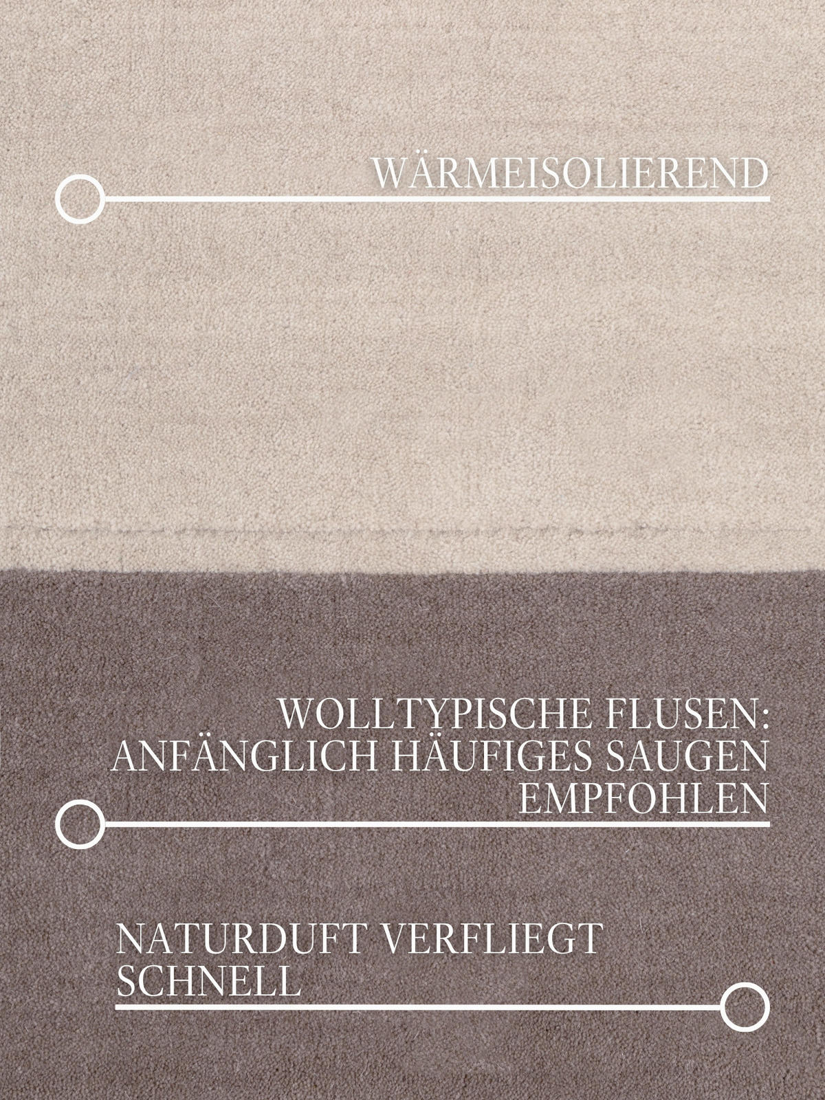 WOLLTEPPICH 160/230 cm Kollektion 1888 Quentin Braun, Creme, Beige rechteckig  - Beige/Creme, Basics, Textil (160/230cm) - Villeroy & Boch
