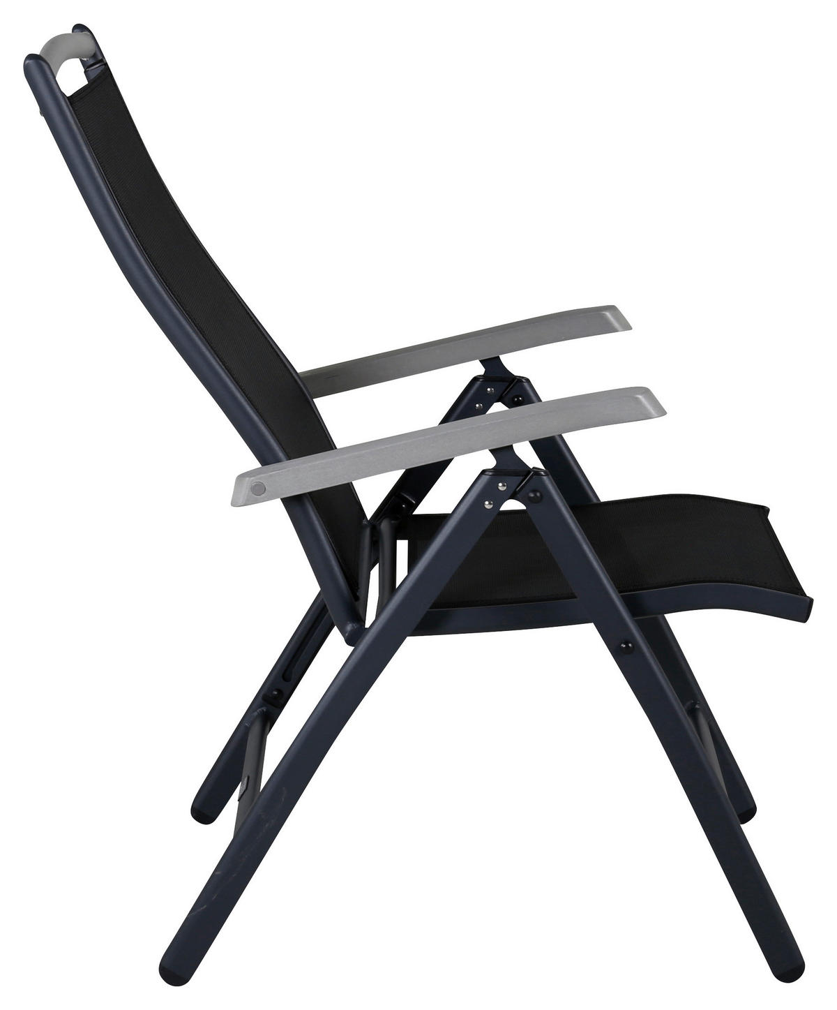 GARTENSESSEL-SET Aluminium Schwarz  - Schwarz, KONVENTIONELL, Metall (60/110/73cm) - Gardenson