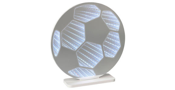 LED-DEKOLEUCHTE Football 23/24 cm  - Weiß, LIFESTYLE, Kunststoff/Metall (23/24cm) - Novel