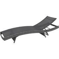 LEŽALJKA VRTNA  siva, crna  metal, plastika, tekstil      - siva/crna, Design, metal/tekstil (203/38/69cm) - Ambia Garden