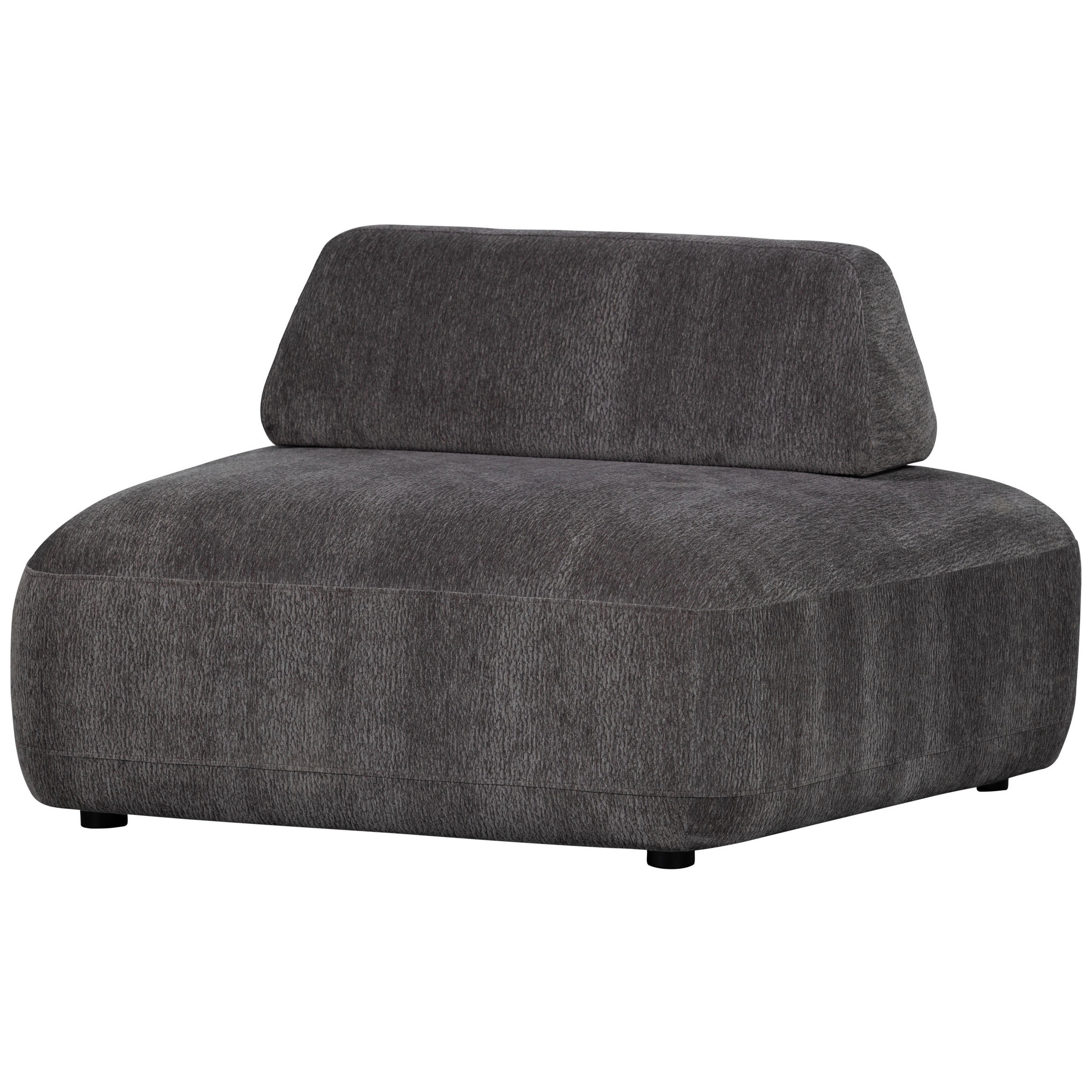 SESSEL in Struktur Schwarz  - Schwarz, Design, Kunststoff/Textil (100/70/116cm) - Livetastic