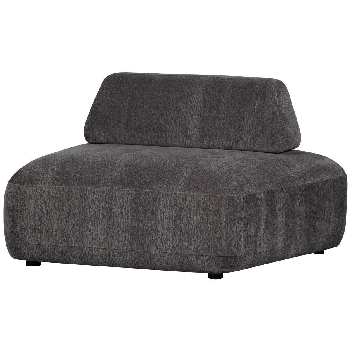 SESSEL in Struktur Schwarz  - Schwarz, Design, Kunststoff/Textil (100/70/116cm) - Livetastic
