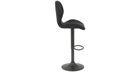 BARHOCKER in Textil Anthrazit  - Anthrazit/Grau, Design, Textil/Metall (42/117/51cm) - Carryhome