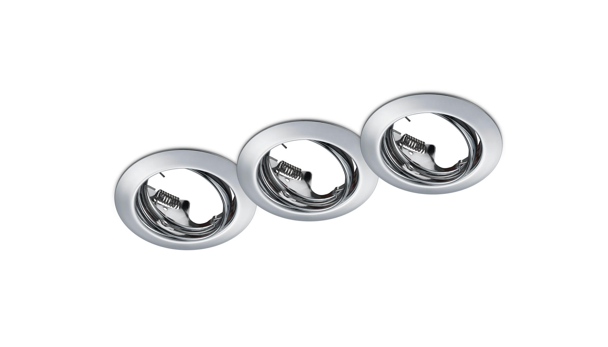 EINBAUSPOT JURA 8,3/7,0 cm   - Chromfarben, KONVENTIONELL, Metall (8,3/7,0cm) - Trio Leuchten
