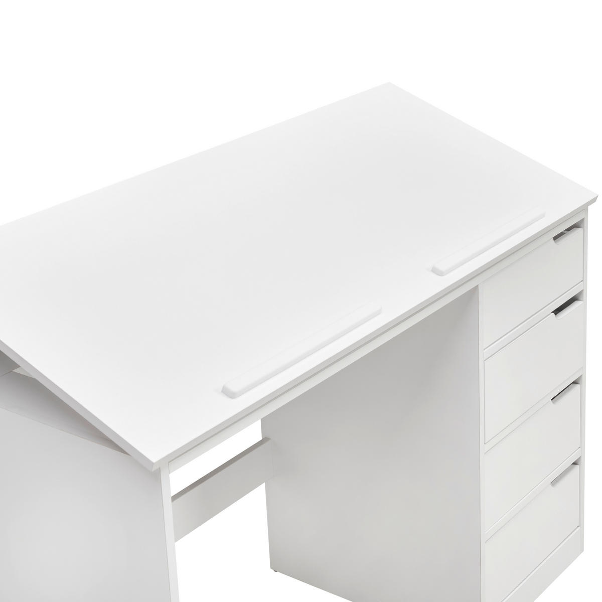 SCHREIBTISCH Weiss  - Weiss, Modern, Holzwerkstoff (120/74/48cm) - MID.YOU