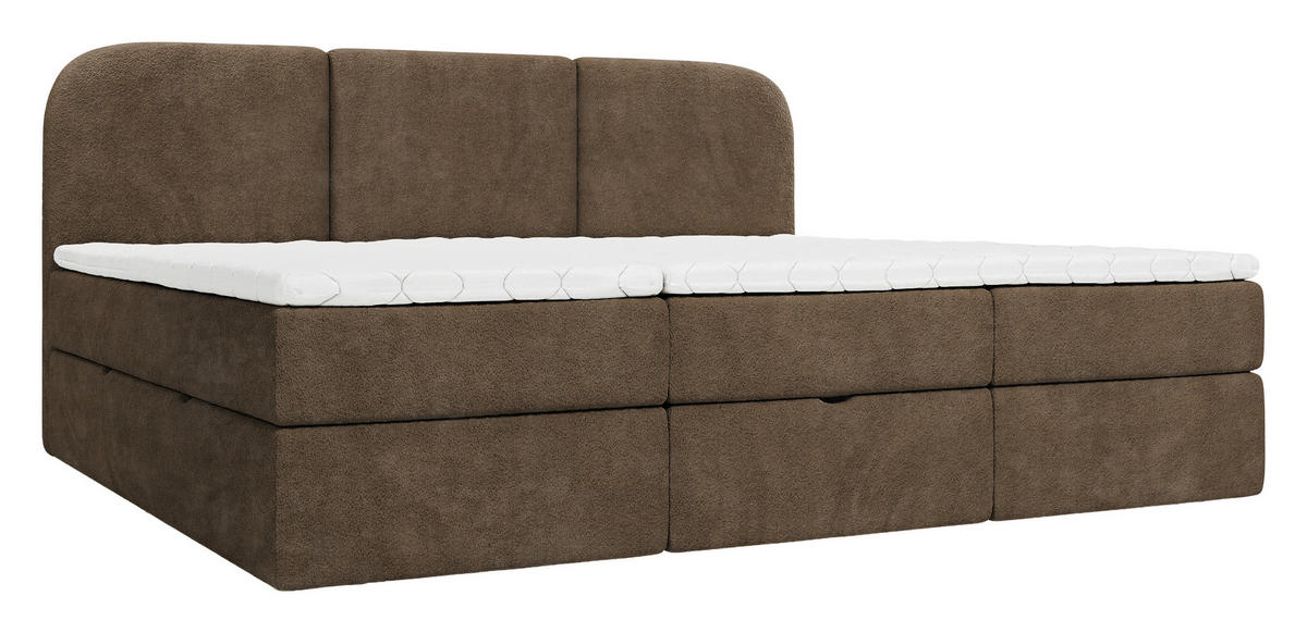 FAMILIENBETT - Schwarz/Braun, MODERN, Holz/Holzwerkstoff (240/200cm) - MID.YOU