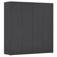 DREHTÜRENSCHRANK in Grau  - Grau, Modern, Holzwerkstoff (187/194/53cm) - Rauch Möbel