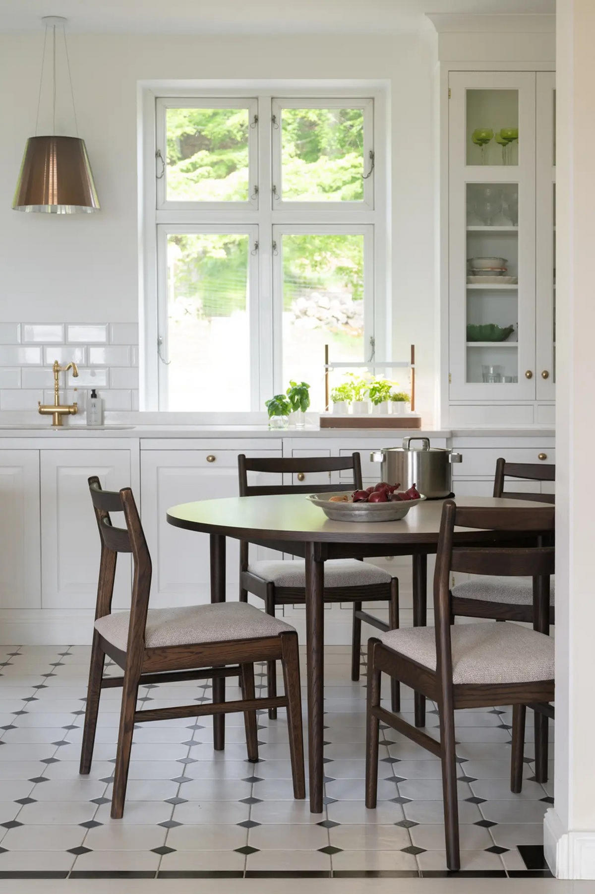 MATBORD i trä 120/120/75 cm   - beige/brun, Klassisk, trä (120/120/75cm) - Rowico