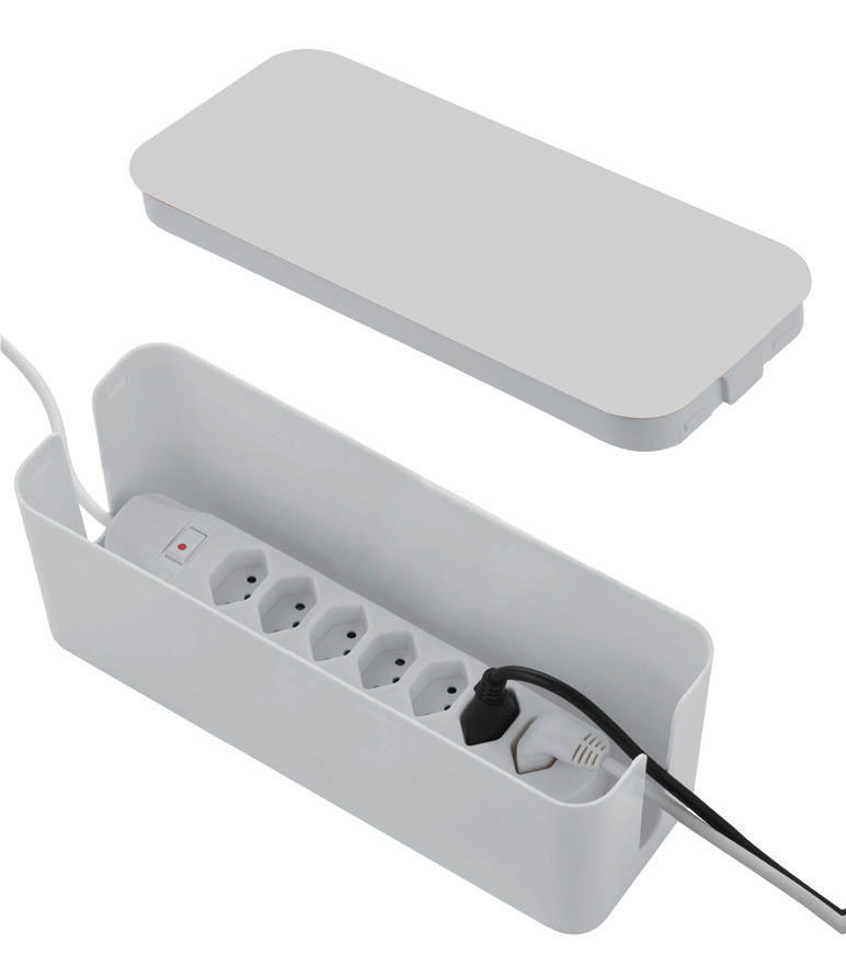 STECKDOSENLEISTE - Weiss, Basics (12,10/23.50/13,50cm) - Eglo