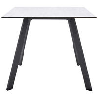 GARTENTISCH 88/88/75,2 cm Metall quadratisch  - Dunkelgrau, MODERN, Kunststoff/Metall (88/88/75,2cm) - Amatio