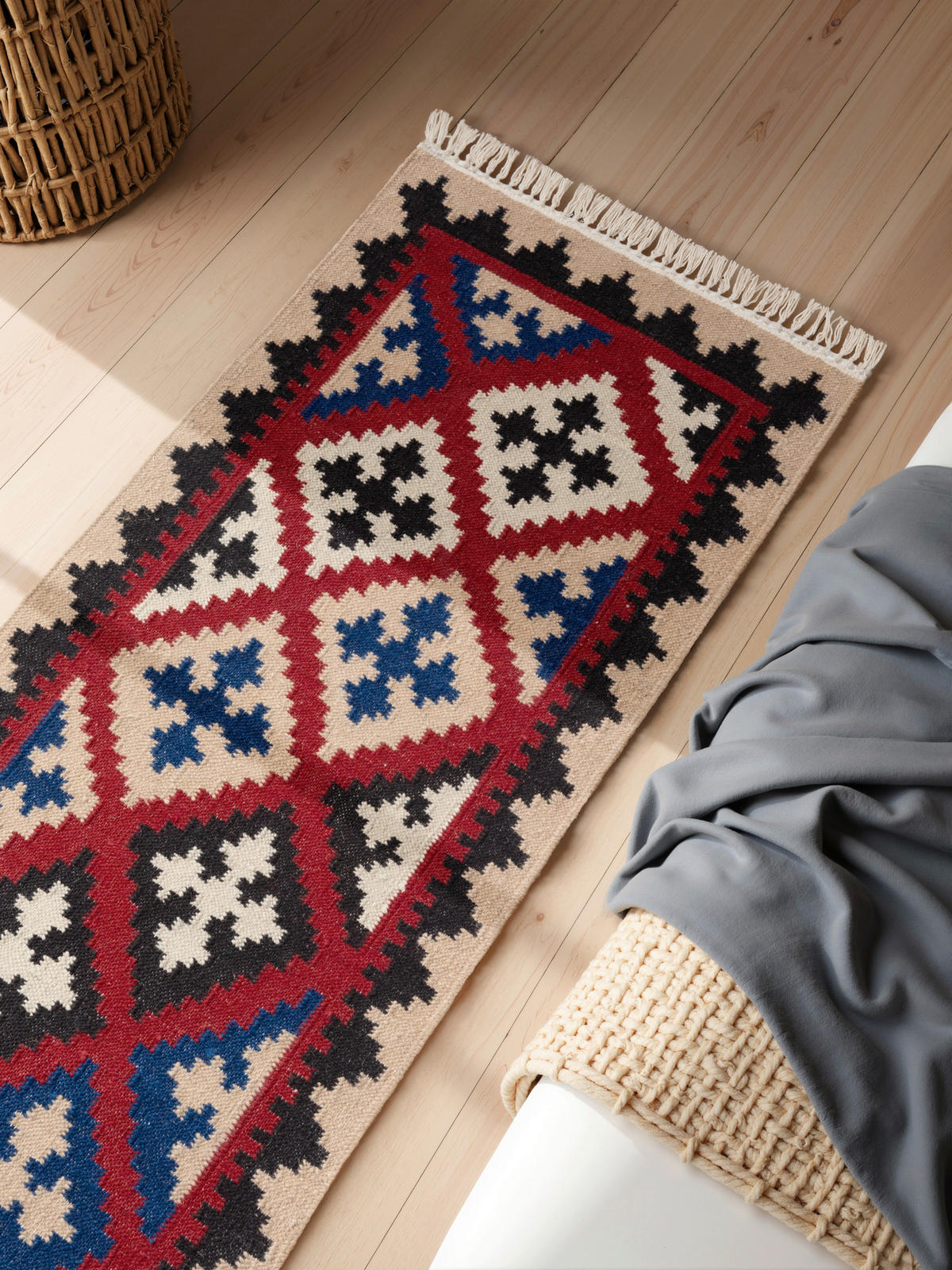 LÄUFER 60/190 cm Kamal  - Multicolor/Creme, Design, Textil (60/190cm)