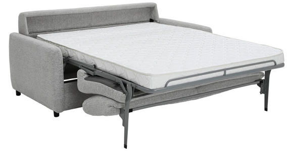 SCHLAFSOFA Chenille Grau - Schwarz/Grau, Design, Textil (184/91/99cm) - Xora