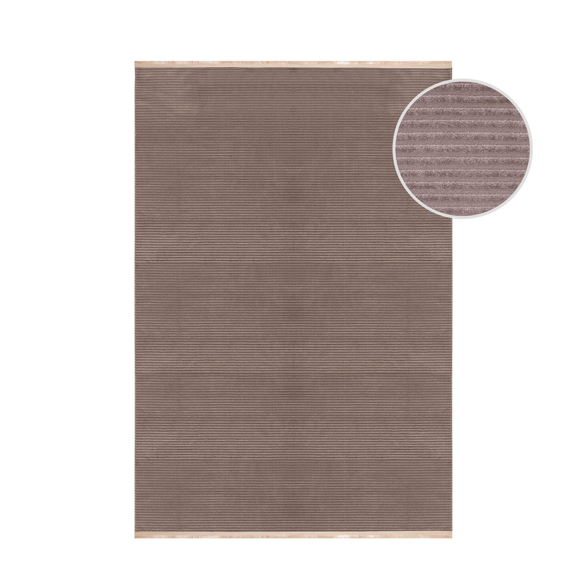 FLACHWEBETEPPICH 200/290 cm Style Mokka  - Mokka, Basics, Textil (200/290cm) - Novel