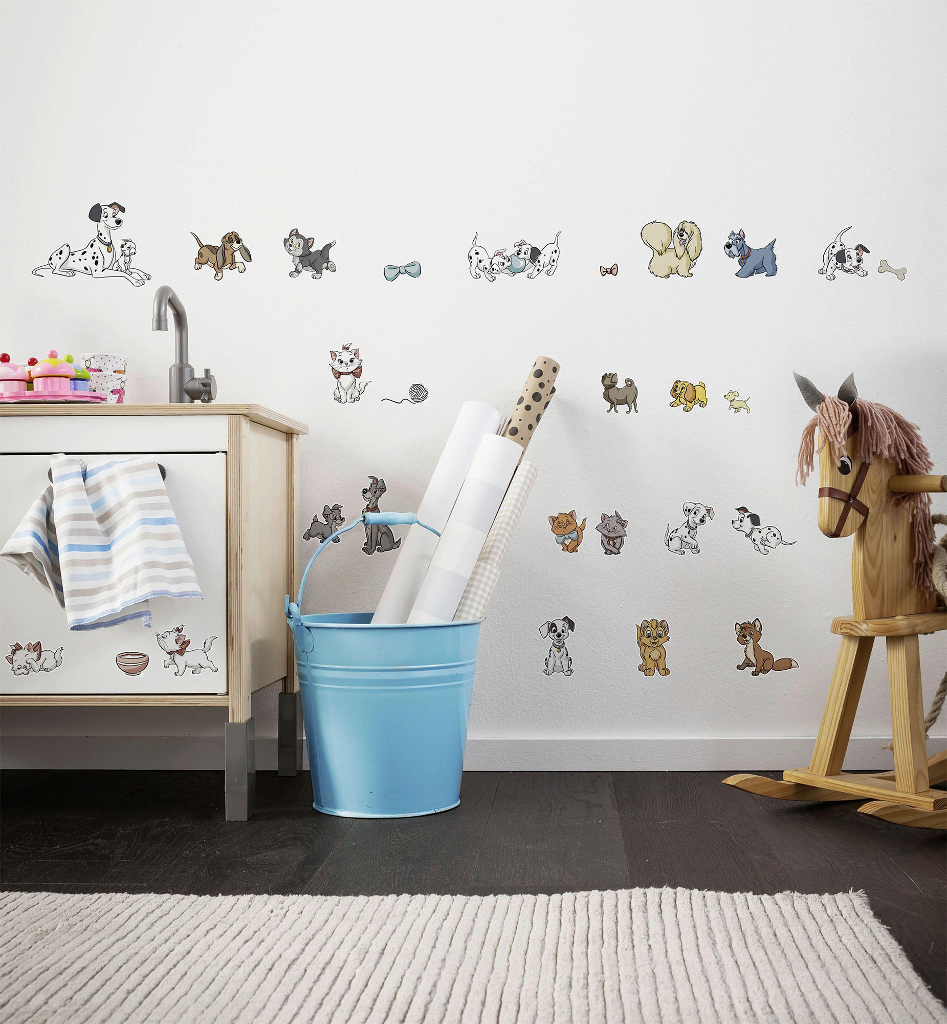 VÄGGDEKALER 50/70 cm     - multicolor, Basics, plast (50/70cm) - Komar