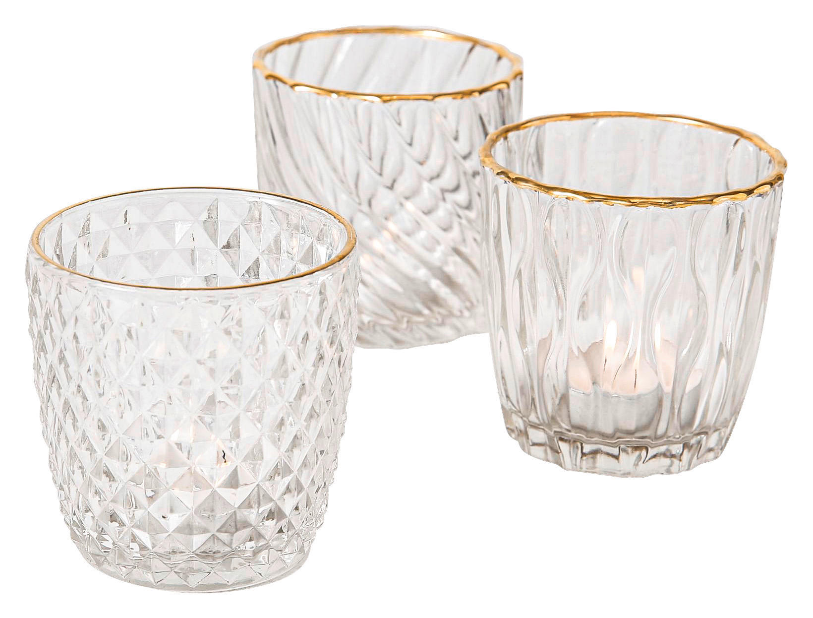 VÄRMELJUSGLAS  - guldfärgad, Lifestyle, glas (9/9cm)