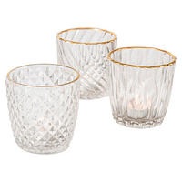 VÄRMELJUSGLAS  - guldfärgad, Lifestyle, glas (9/9cm)
