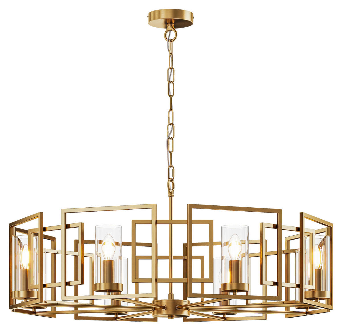 KRONLEUCHTER  87,5/60,5/87,5 cm   - Klar, Trend, Glas/Metall (87,5/60,5/87,5cm) - MAYTONI