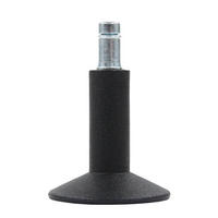 BÜROSTUHLGLEITER - Schwarz, Basics, Kunststoff/Metall (6/6,4/6cm) - MID.YOU