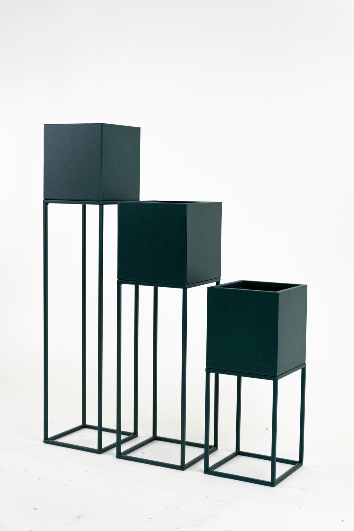BLUMENSTÄNDER in Metall  - Smaragdgrün, Basics, Metall (19/47/19cm)