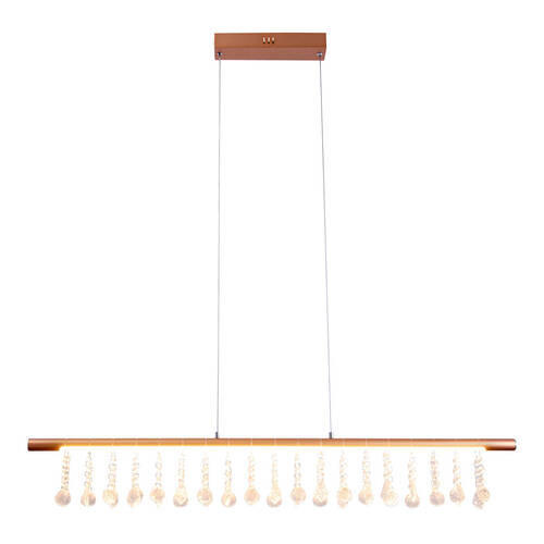 LED-HÄNGELEUCHTE 100 cm  - Goldfarben, KONVENTIONELL, Glas/Kunststoff (100cm) - Näve