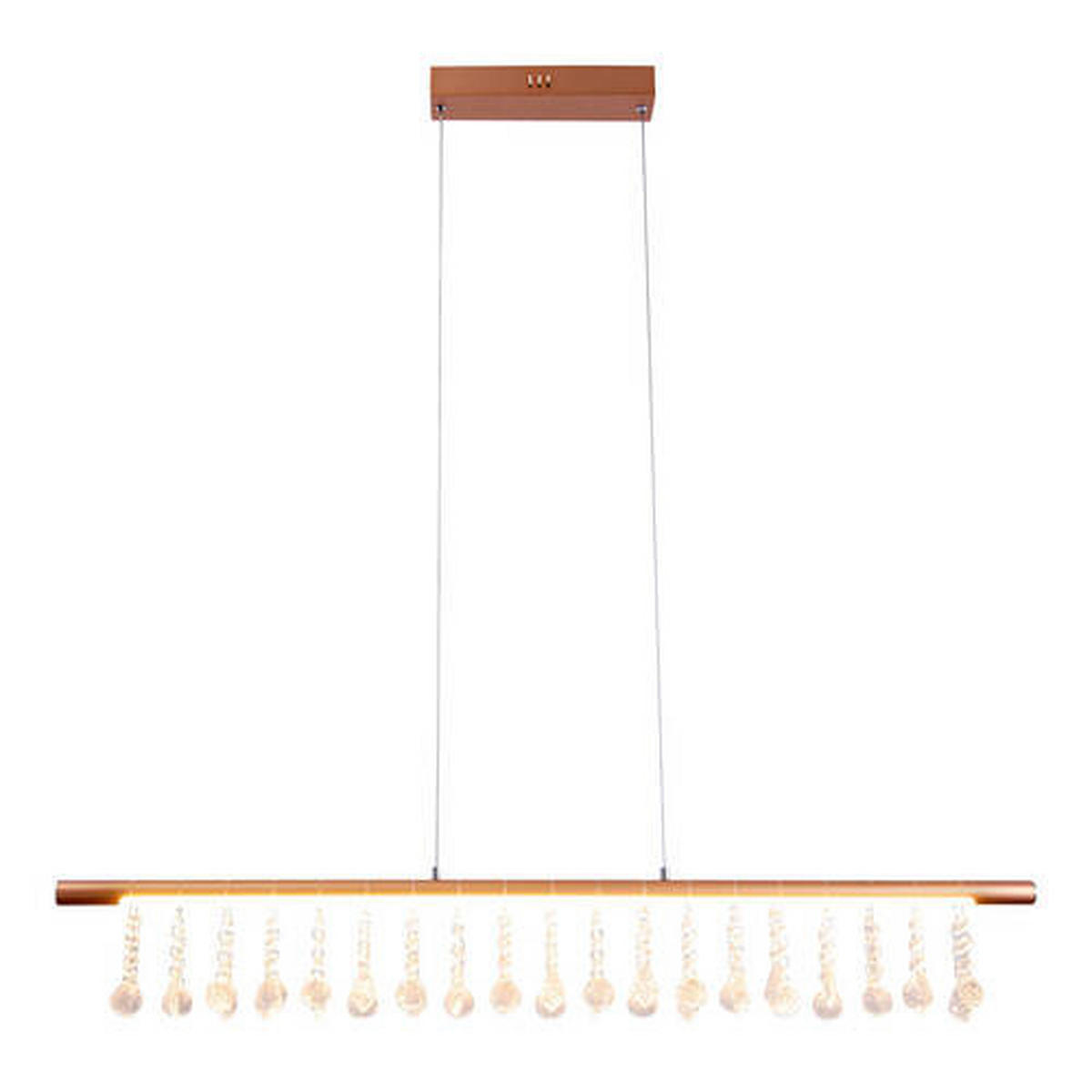 LED-HÄNGELEUCHTE Nobilis 100 cm   - Goldfarben, KONVENTIONELL, Glas/Kunststoff (100cm) - Näve