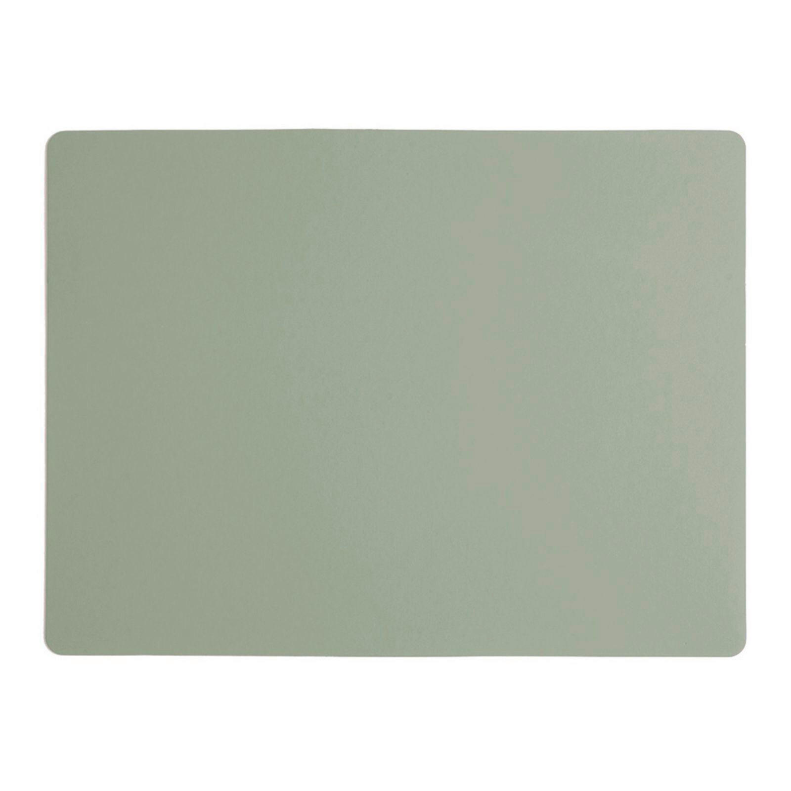 TISCHSET Leder Salbeigrün  - Salbeigrün, Basics, Leder (40/30/0.2cm)