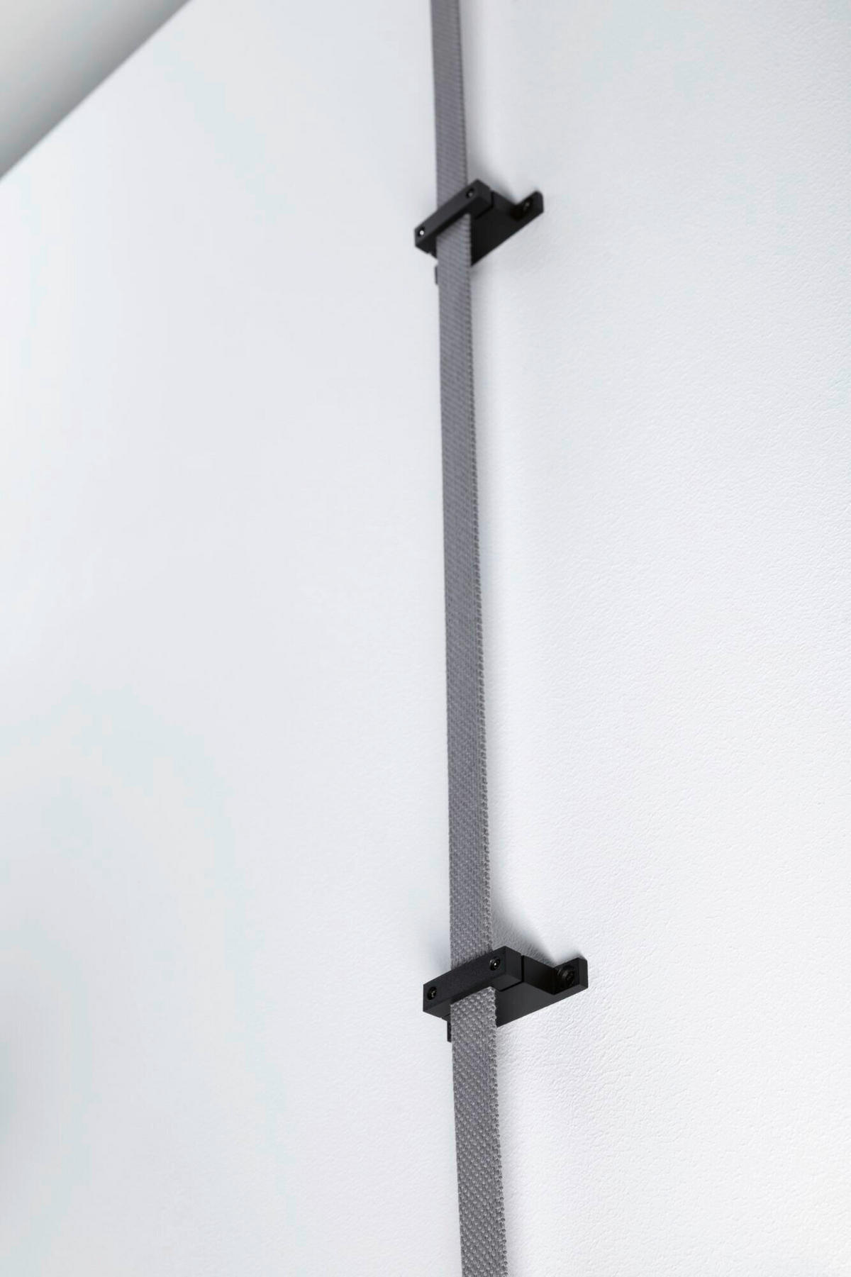SEILSYSTEM-MONTAGESET ULine 1,2/3,0/7,2 cm   - Schwarz, Basics, Metall (1,2/3,0/7,2cm) - Paulmann