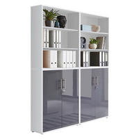 AKTENSCHRANK Weiß, Anthrazit Hochglanz  - Anthrazit Hochglanz/Weiß, MODERN, Holzwerkstoff (168,8/227,2/33cm) - MID.YOU