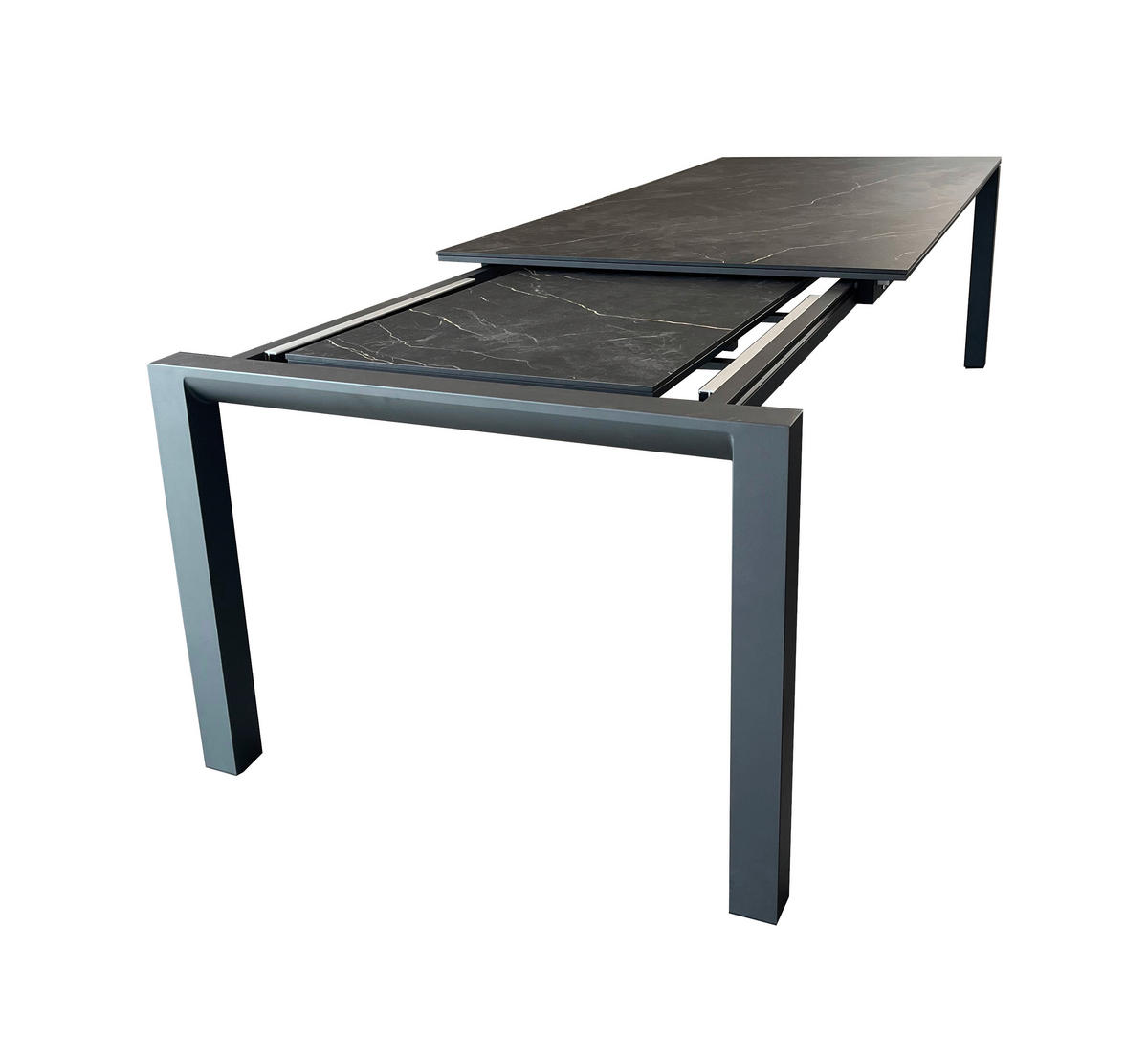 GARTENTISCH 160-220/100/74 cm Metall  - Anthrazit/Grau, Modern, Kunststoff/Metall (160-220/100/74cm) - Tierra Outdoor