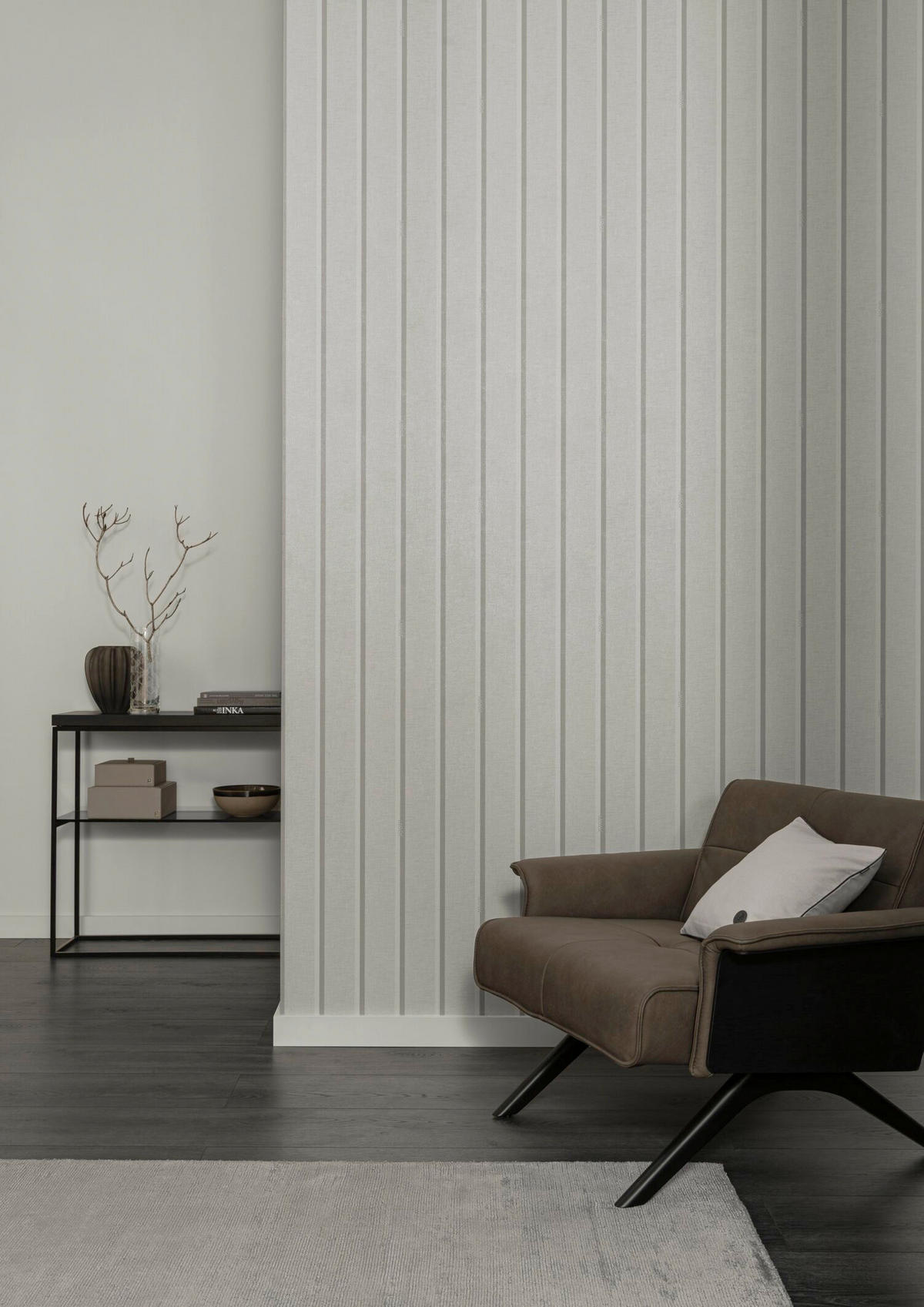 VLIESTAPETE 10.05 m J! STRIPES  - Creme, Design, Textil (53/1005cm) - Joop!