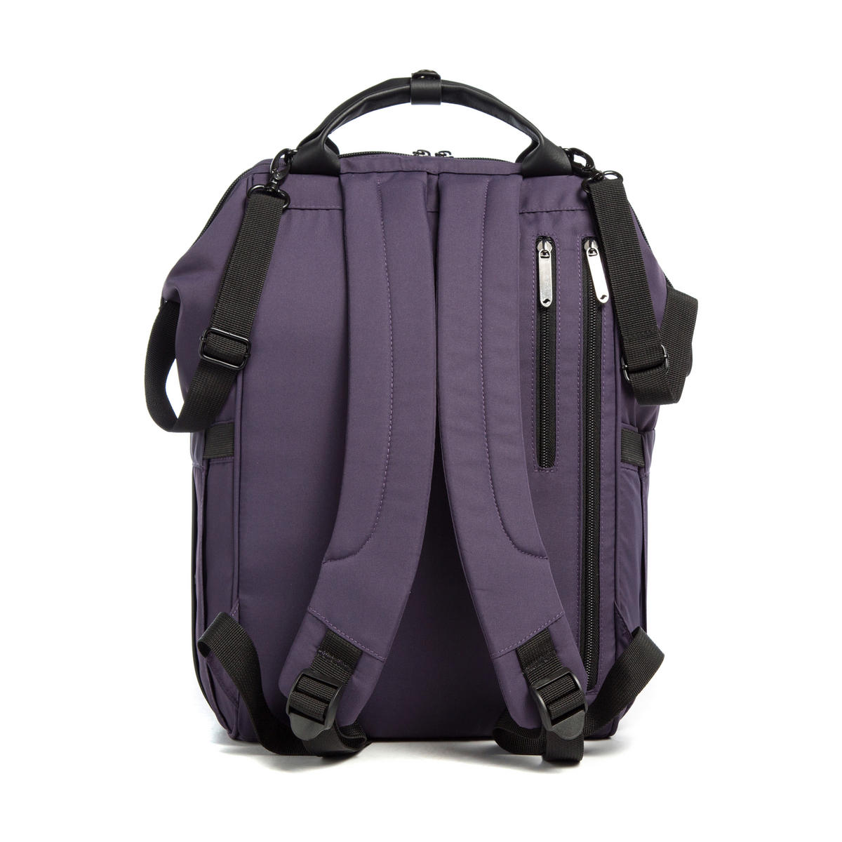 WICKELRUCKSACK Blackberry - Brombeere/Silberfarben, Basics, Textil (32/39/22cm) - Osann