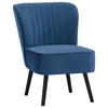 SESSEL Samt Blau    - Blau/Schwarz, Design, Holz/Textil (58/80/64cm) - P & B