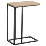 BEISTELLTISCH 45/25/64 cm Schwarz, Eichefarben rechteckig  - Eichefarben/Schwarz, Basics, Holzwerkstoff/Metall (45/25/64cm) - Xora