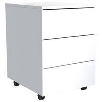 ROLLCONTAINER Weiß  - Weiß, MODERN, Holzwerkstoff/Kunststoff (39/55/45cm) - MID.YOU