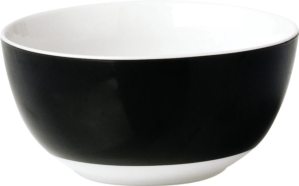 MÜSLISCHALENSET - Schwarz/Weiß, Basics, Keramik (14/6cm)