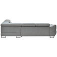 ECKSOFA in Webstoff Grau  - Schwarz/Grau, Design, Textil/Metall (280/235cm) - Hom`in