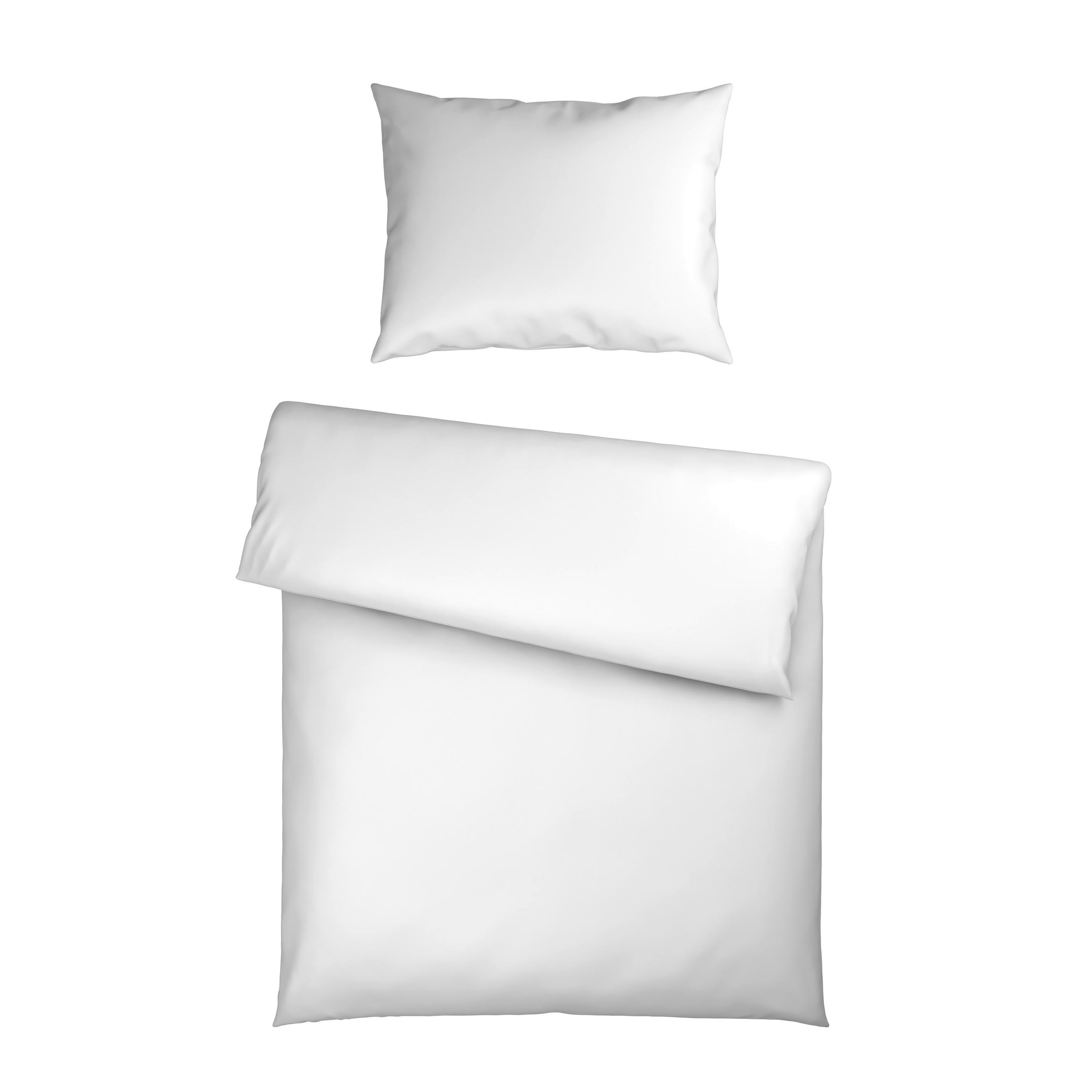 BETTWÄSCHE 2-teilig 140/200 cm  - Weiß, Basics, Textil (140/200cm) - Bio:Vio