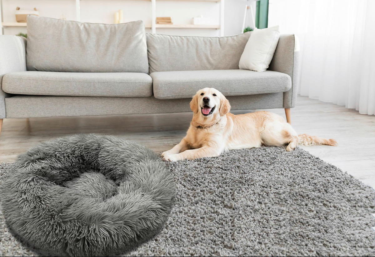 POLŠTÁŘ PRO MAZLÍČKY, 50 cm - světle šedá, Basics, textil (50cm) - Esposa