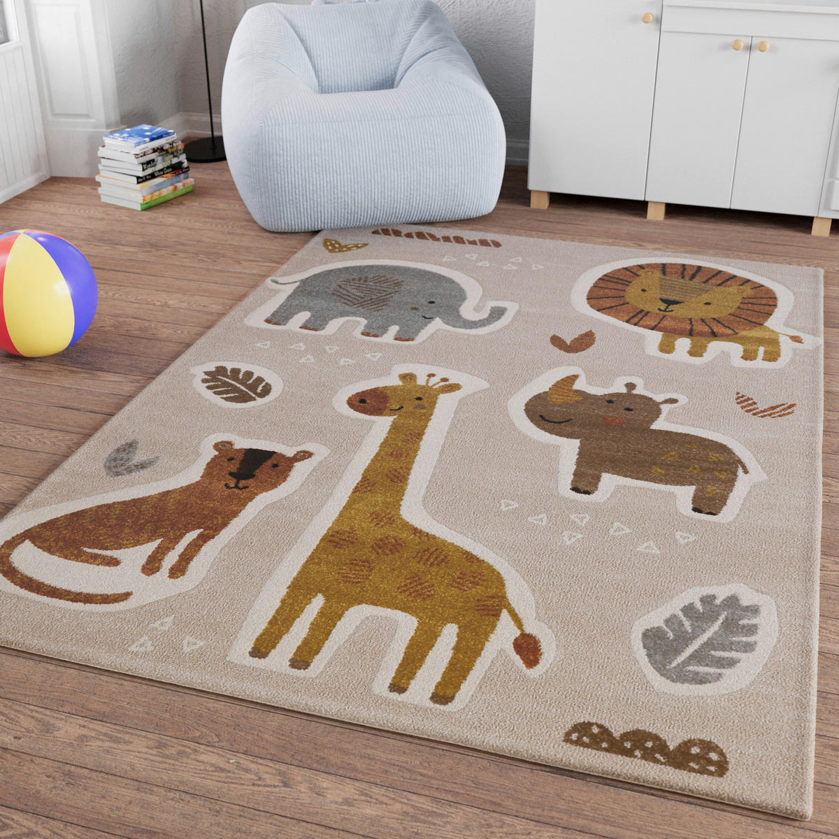 KINDERTEPPICH 140/200 cm Nala & Friends Tier  - Multicolor, Basics, Textil (140/200cm)