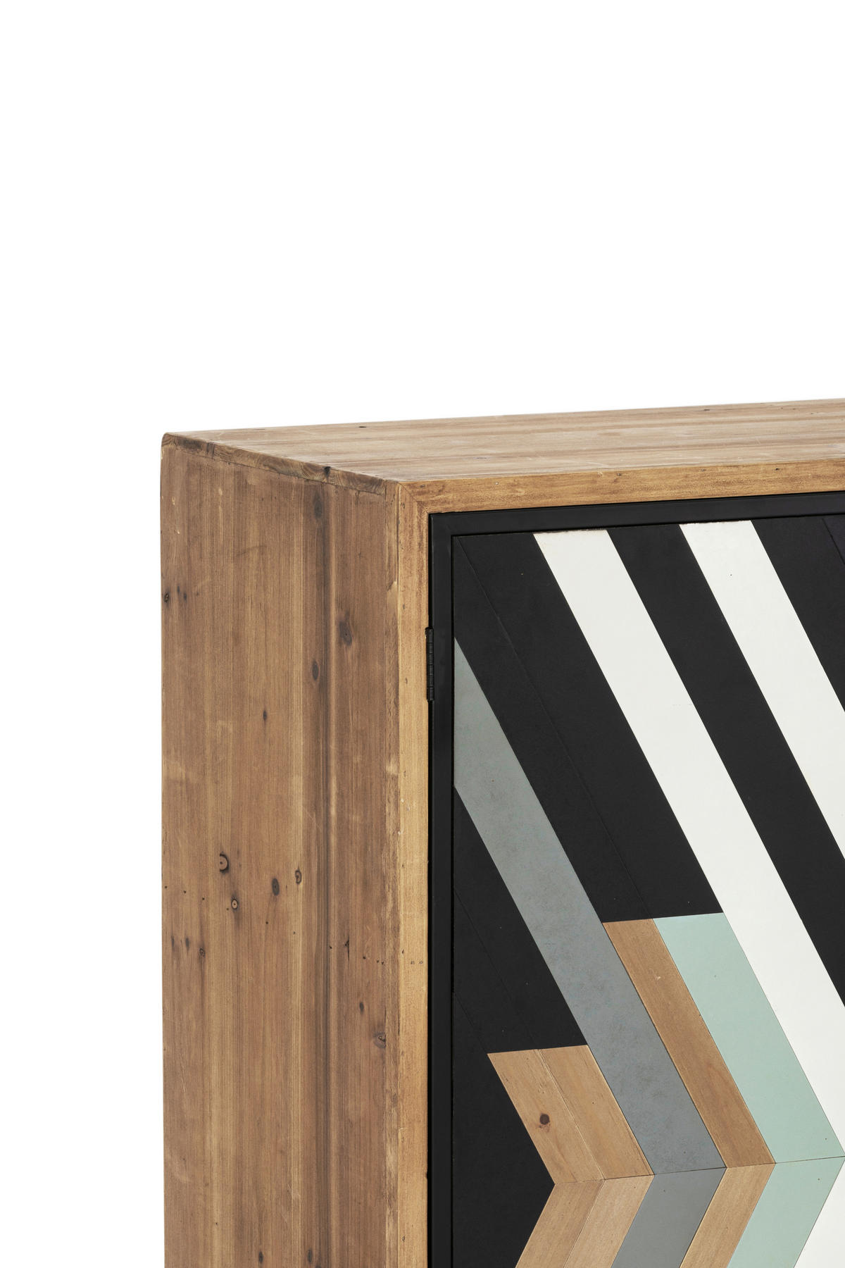KOMMODE  in 100/120.5/42 cm  - Multicolor/Schwarz, KONVENTIONELL, Holz/Holzwerkstoff (100/120.5/42cm) - Livetastic