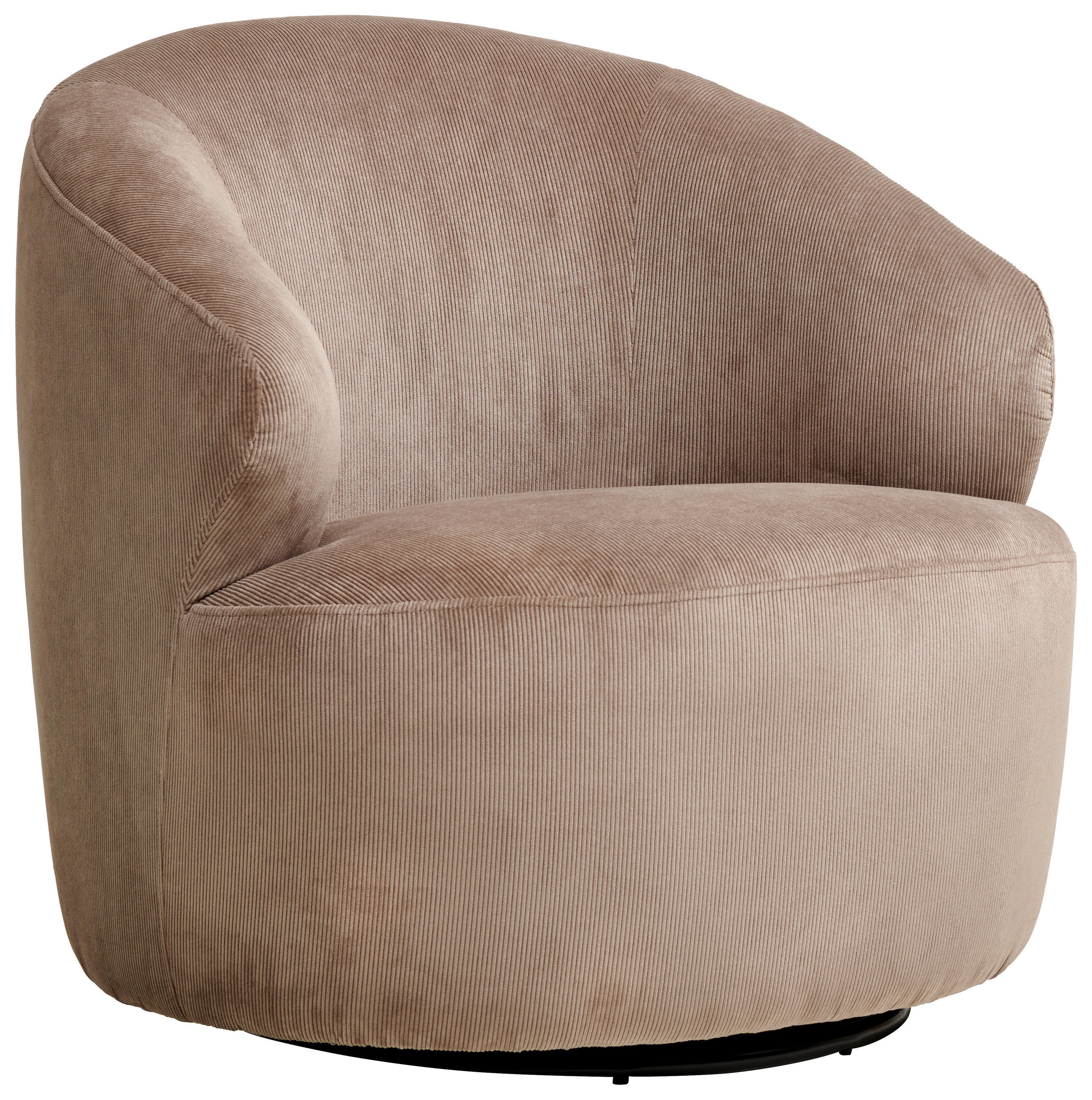 SESSEL Cord Beige    - Beige/Schwarz, Design, Textil/Metall (80/76,5/80cm) - MID.YOU