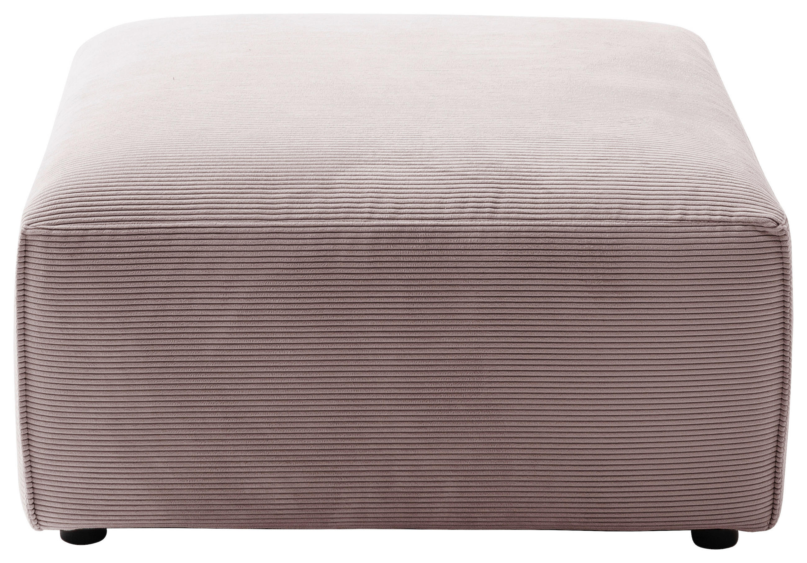 HOCKER Cord Altrosa  - Schwarz/Altrosa, Design, Kunststoff/Textil (80/71/80cm) - Pure Home Lifestyle