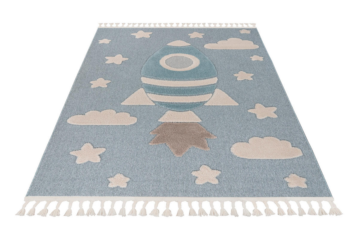 KINDERTEPPICH 120/170 cm My Fano  - Blau/Multicolor, Basics, Textil (120/170cm) - Obsession