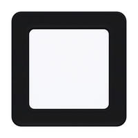 STROPNÍ LED SVÍTIDLO, 11,7/11,7/2,6 cm - bílá/černá, Basics, kov/plast (11,7/11,7/2,6cm) - Eglo