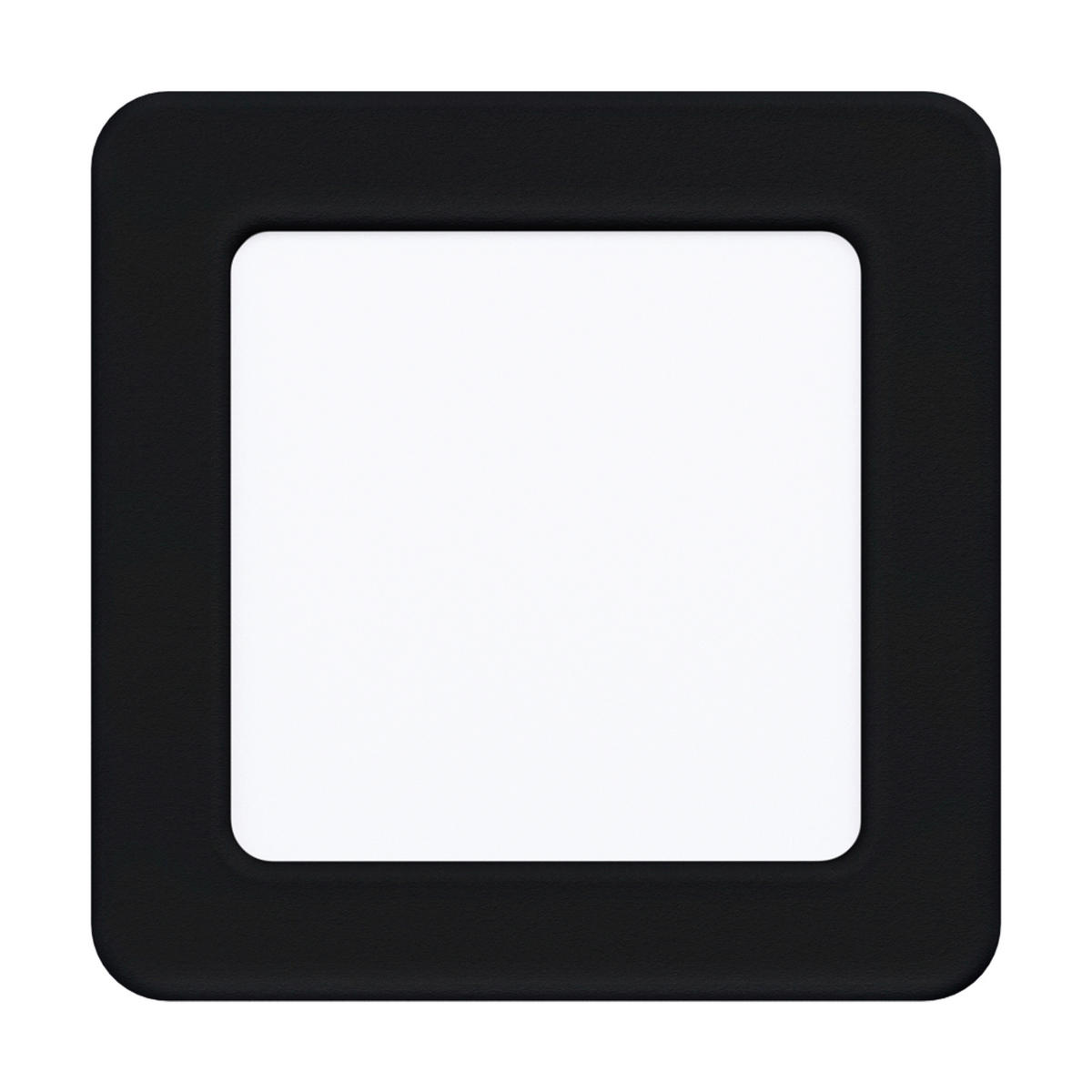 STROPNÍ LED SVÍTIDLO, 11,7/11,7/2,6 cm - bílá/černá, Basics, kov/plast (11,7/11,7/2,6cm) - Eglo