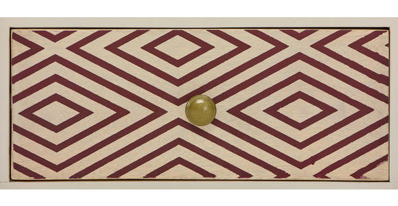 NACHTSCHRANK 40/55/35 cm Mangoholz vollmassiv  - Goldfarben/Schwarz, LIFESTYLE, Holz/Metall (40/55/35cm) - Landscape