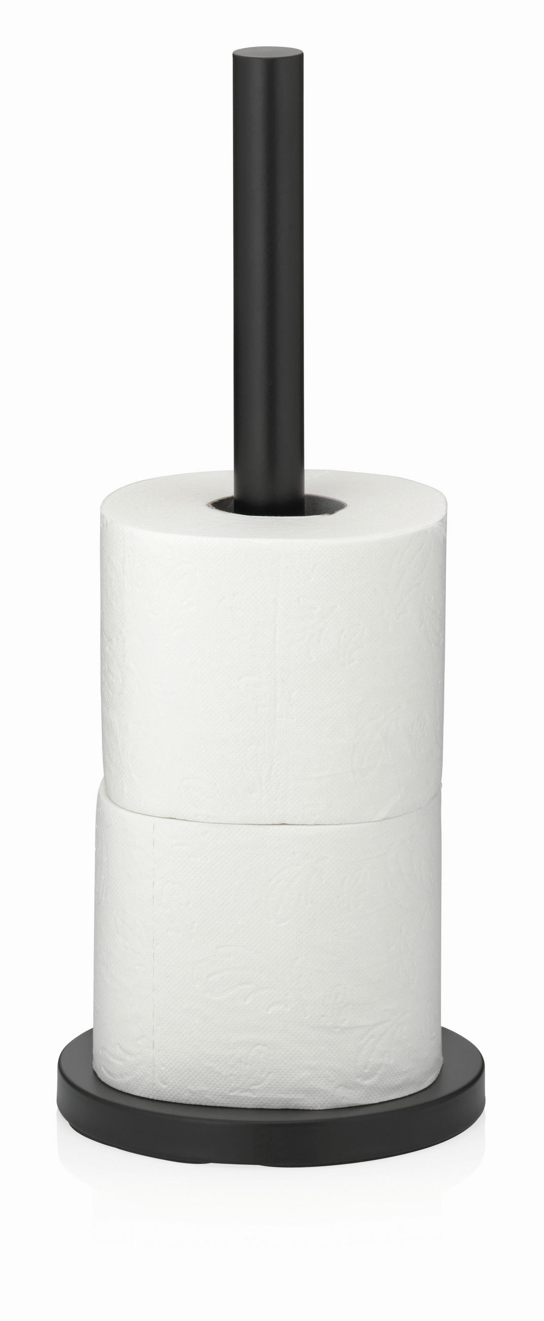 TOILETTENPAPIERHALTER - Schwarz, Basics, Metall (15/37cm) - Kela