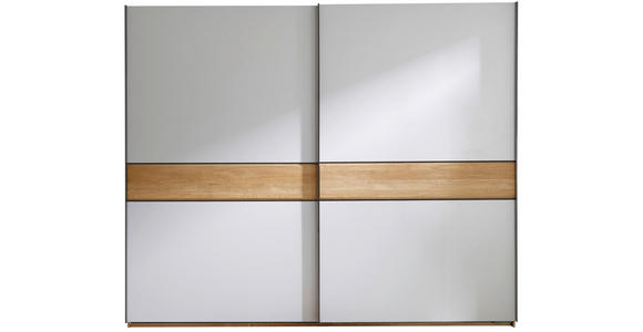 SCHWEBETÜRENSCHRANK  in Eichefarben, Hellgrau  - Eichefarben/Hellgrau, Design, Holz/Holzwerkstoff (270/225,5/60cm) - Xora