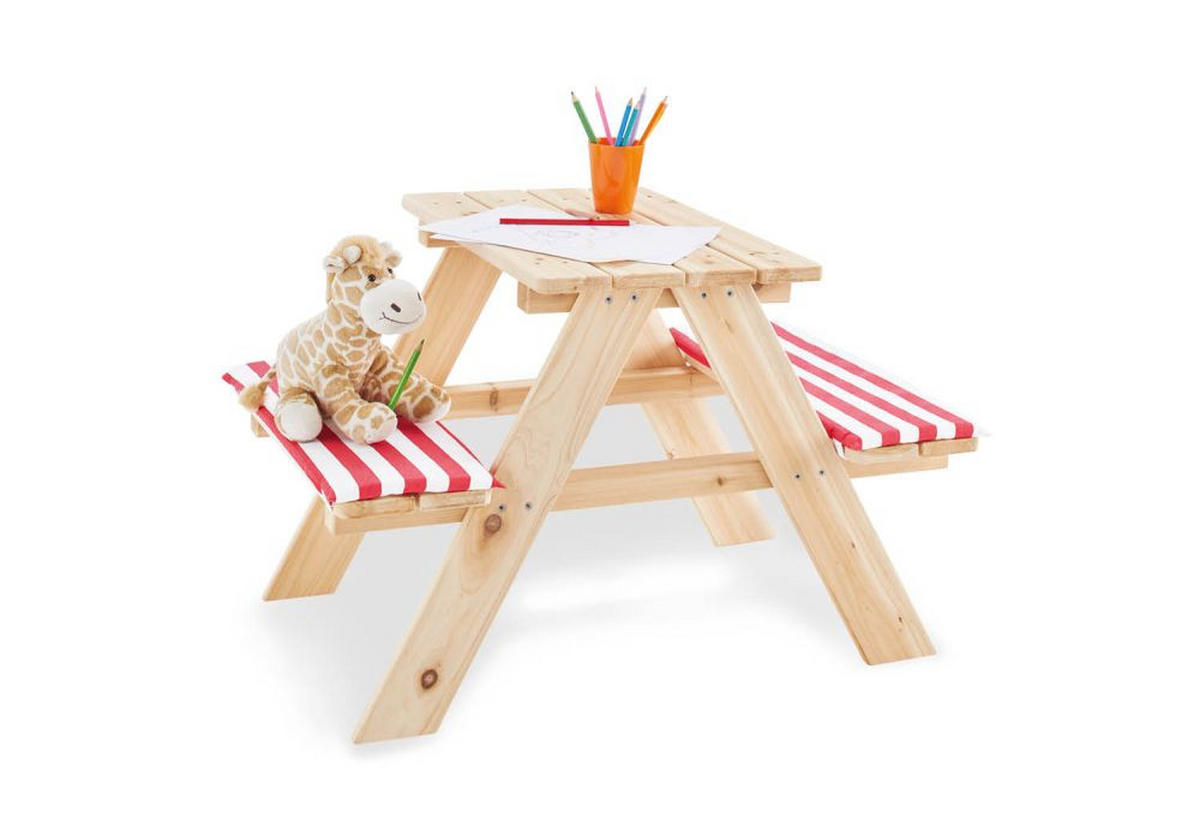 KINDERSITZGRUPPE Nicki für 2  - Naturfarben, Basics, Holz (51/79/50cm) - Pinolino